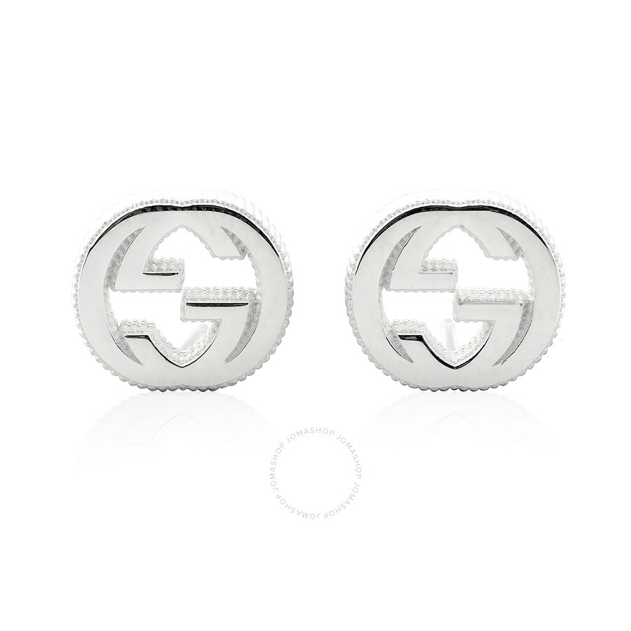 Gucci Interlocking G earrings in silver - 1