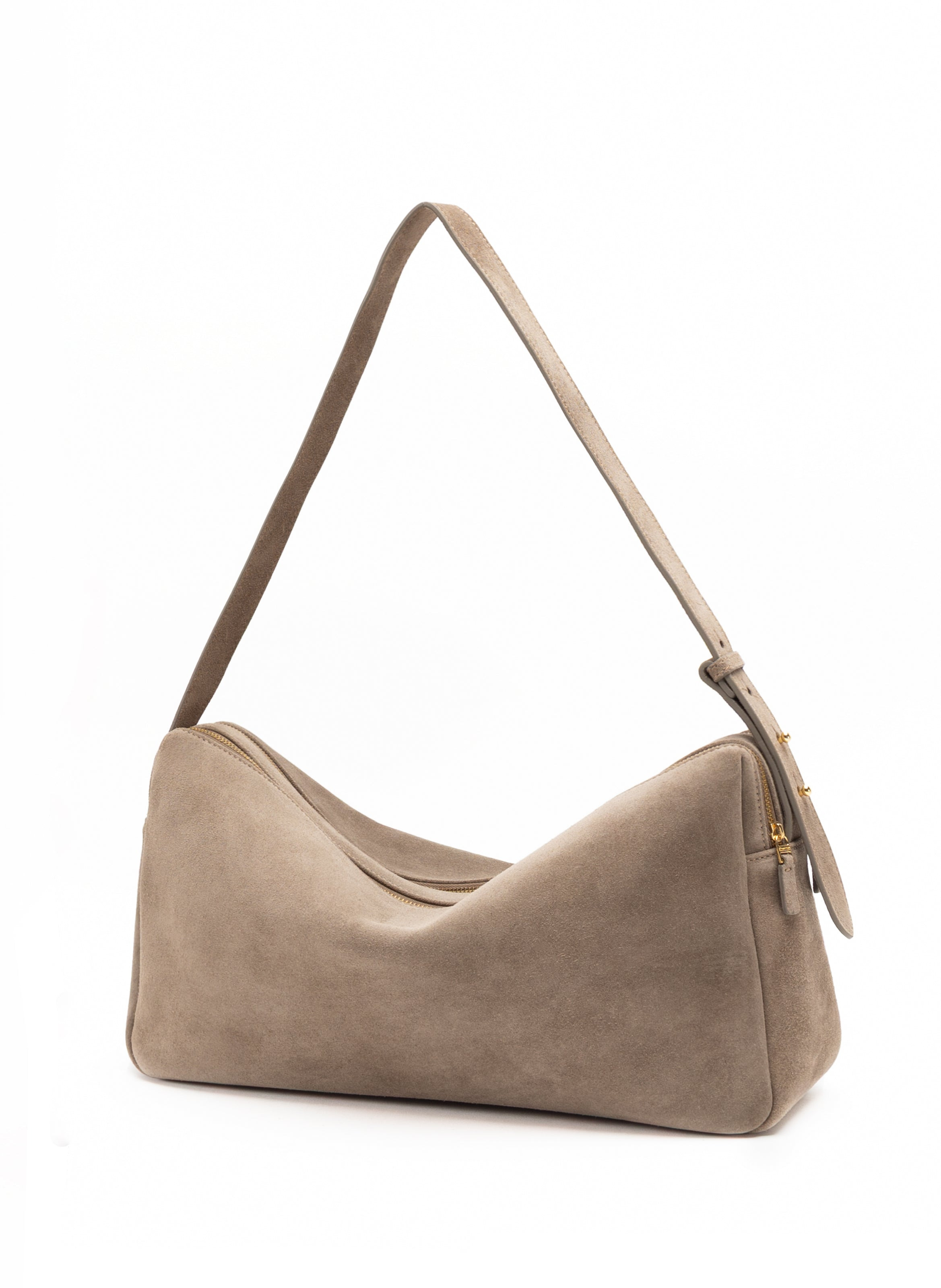 Trousse Large Suede Taupe - 2
