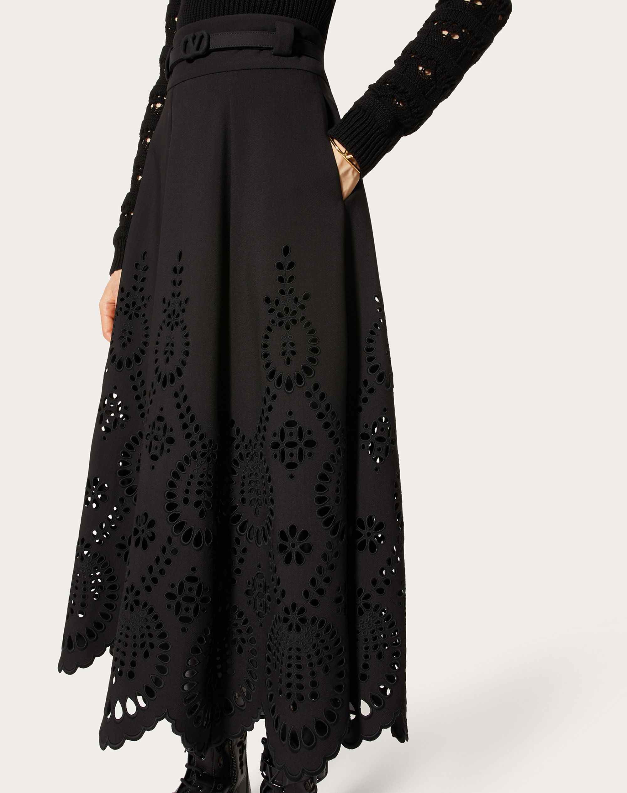 VALENTINO SAN GALLO EDITION SKIRT IN CREPE COUTURE - 5