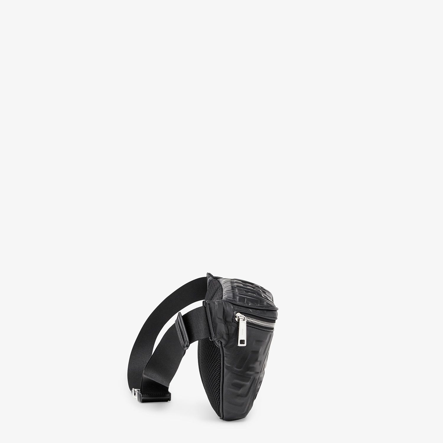 Black nappa leather belt bag - 2