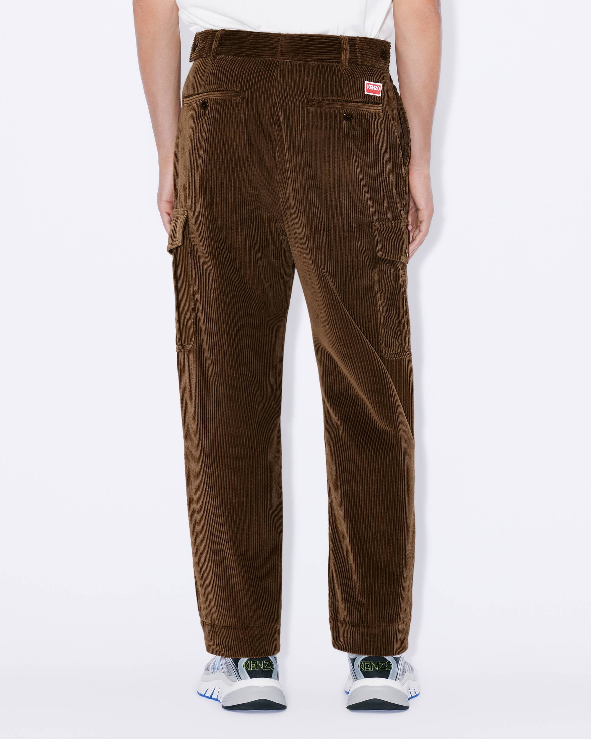 Corduroy cargo trousers - 5