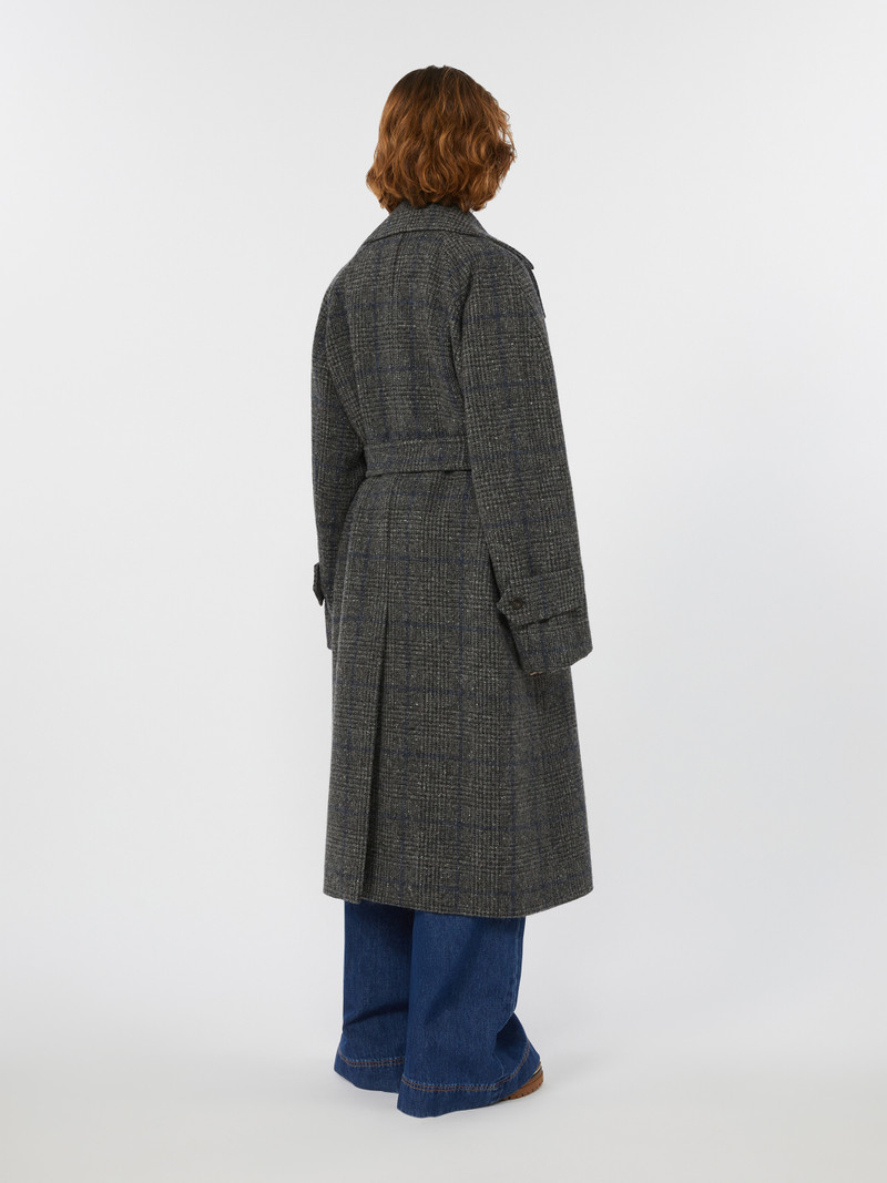 SESTRI Long wool tweed coat 4