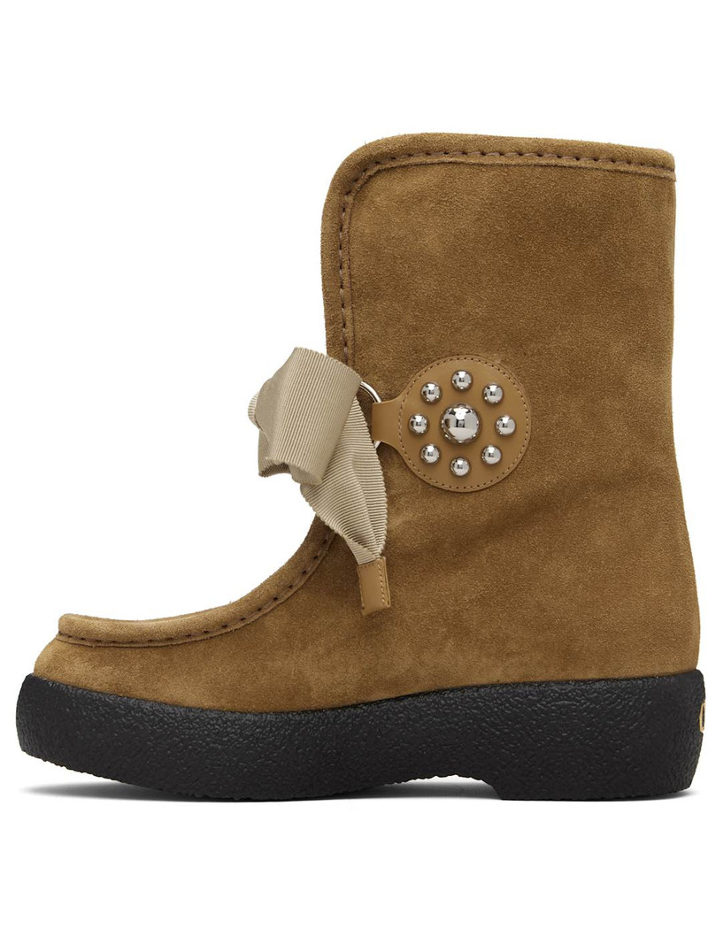 Valentino Brown Suede Winter Boots outlook