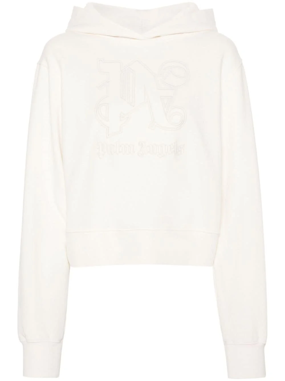 Monogram Statement cotton hoodie - 1