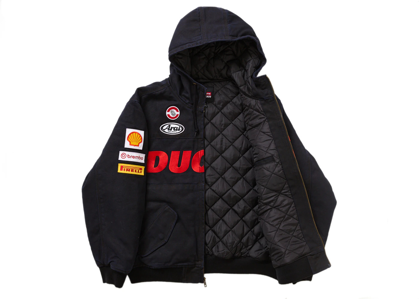 Supreme Ducati Hooded Work Jacket Black - 2