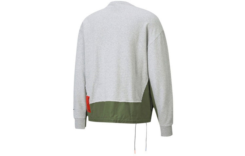 PUMA PUMA x ATTEMPT Crossover Splicing Casual Round Neck Gray 598273-04 outlook