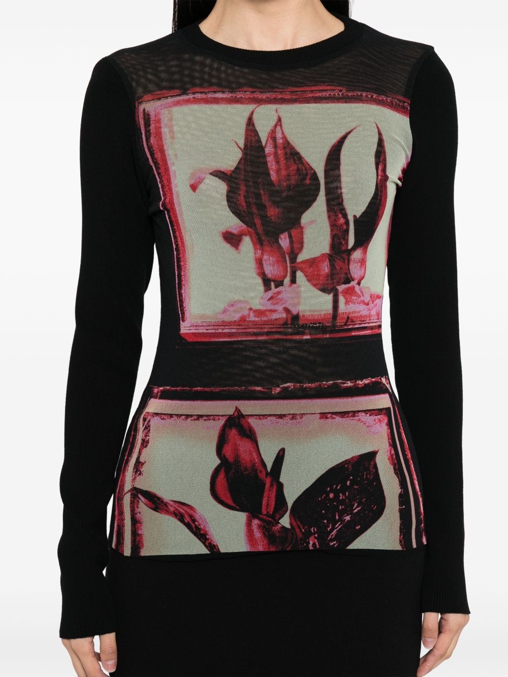 floral-print jumper - 5
