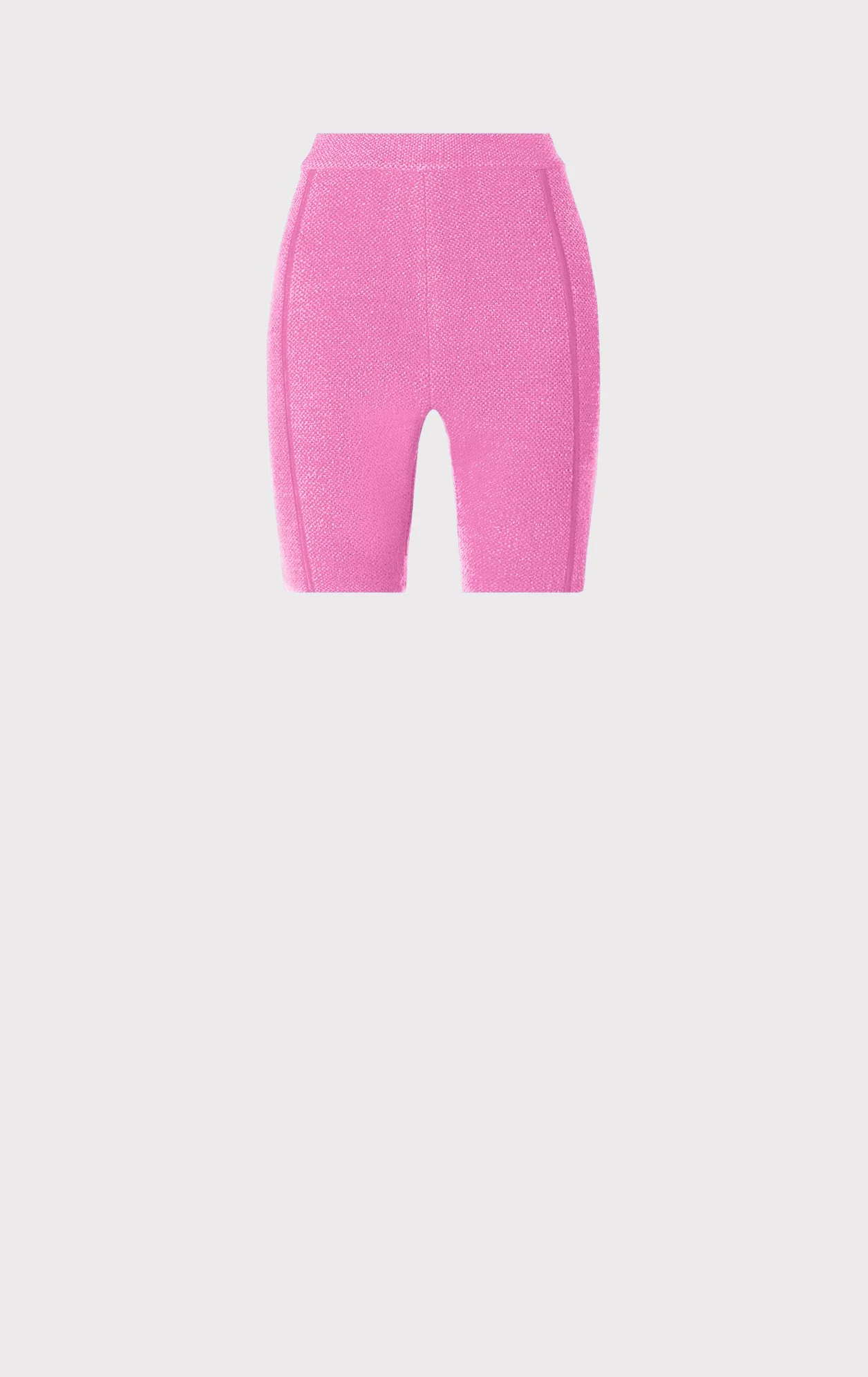 MOHAIR HIGH WAIST DOUBLE KNIT BIKE SHORTS - 1