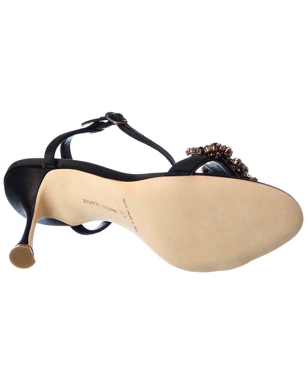 Manolo Blahnik Finah 90 Satin Sandal - 4