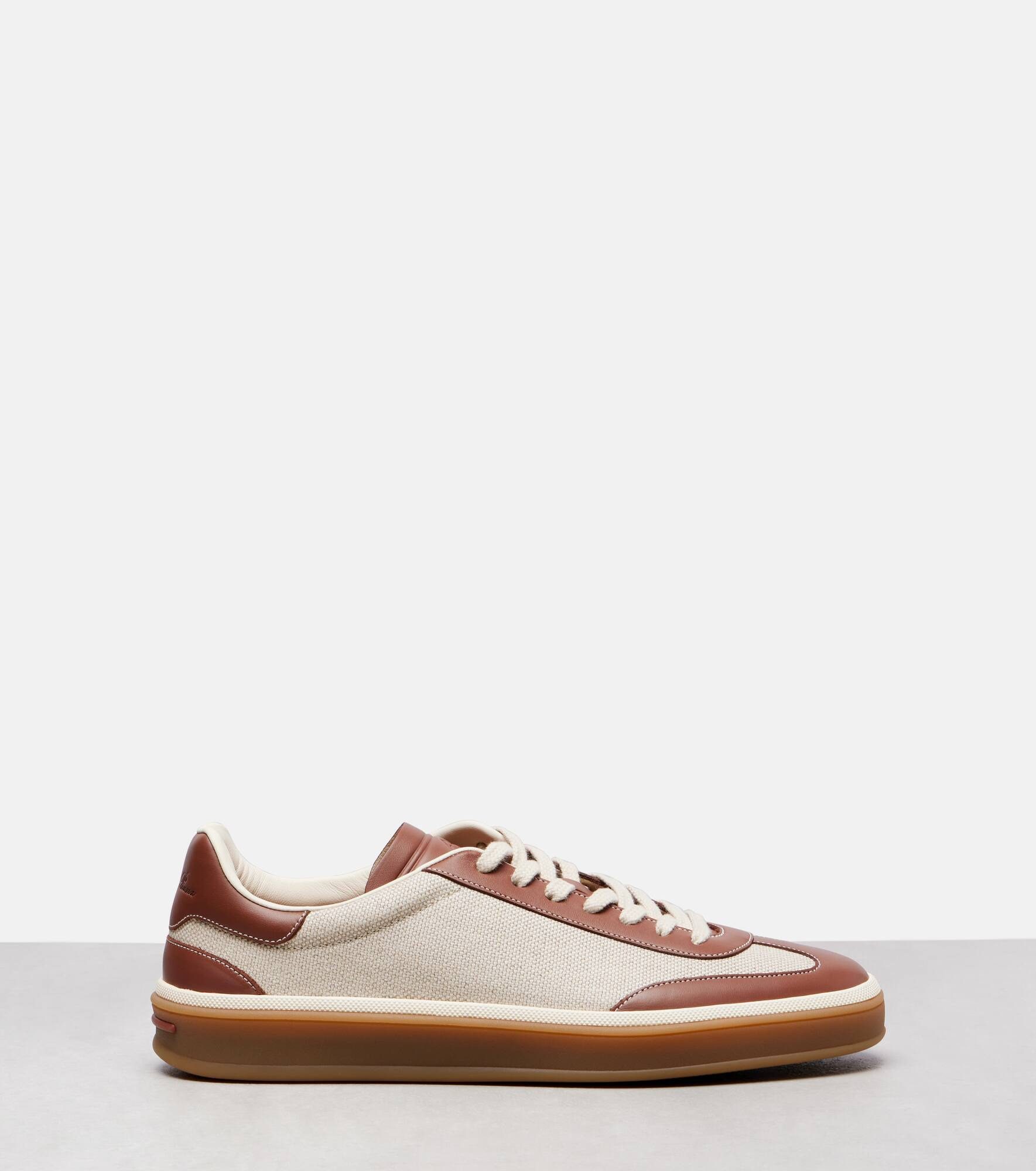 Tennis Walk leather-trimmed sneakers - 4