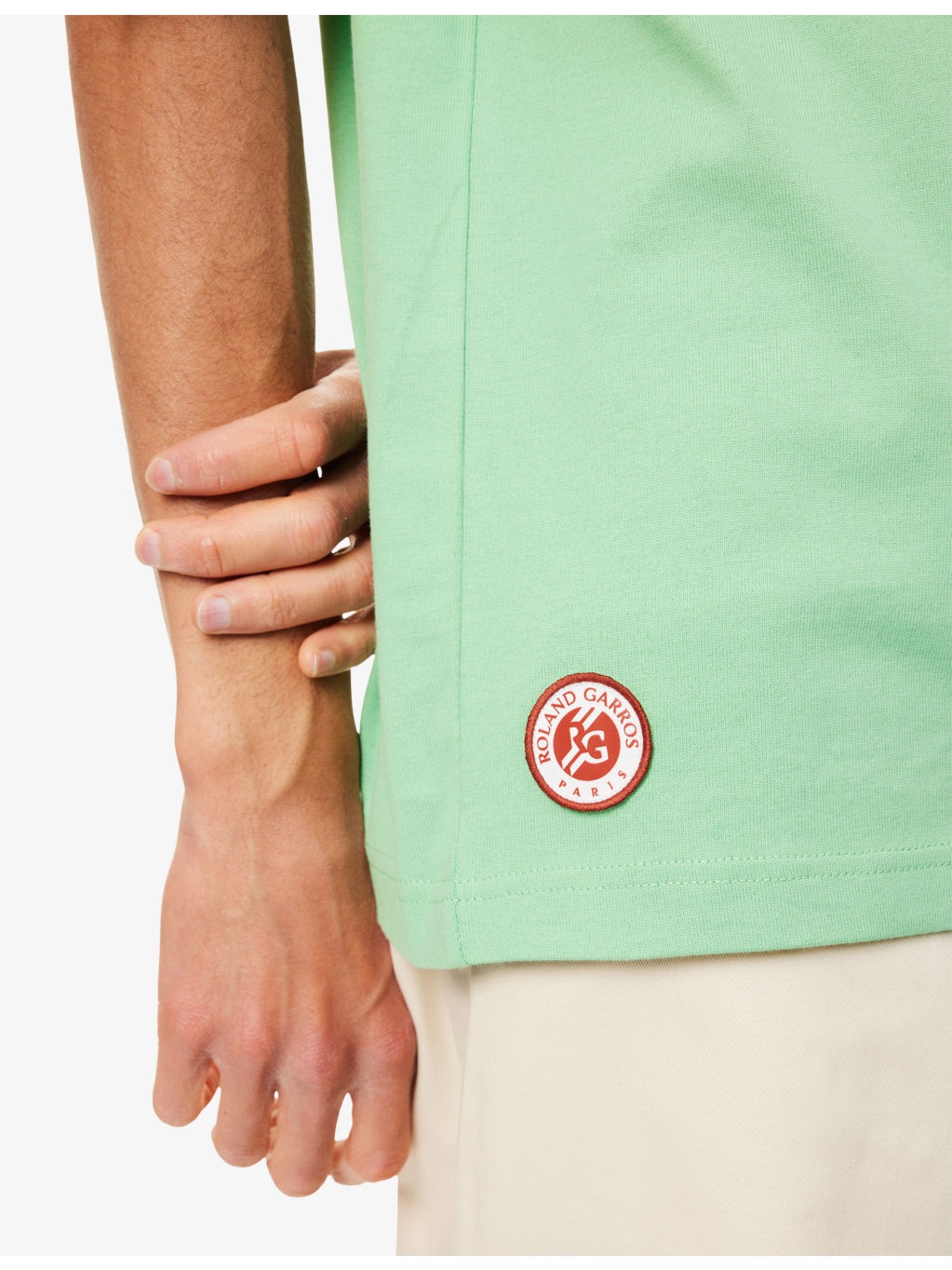 Lacoste x Roland-Garros Graphic-Print Crewneck Cotton-Jersey T-Shirt - 5