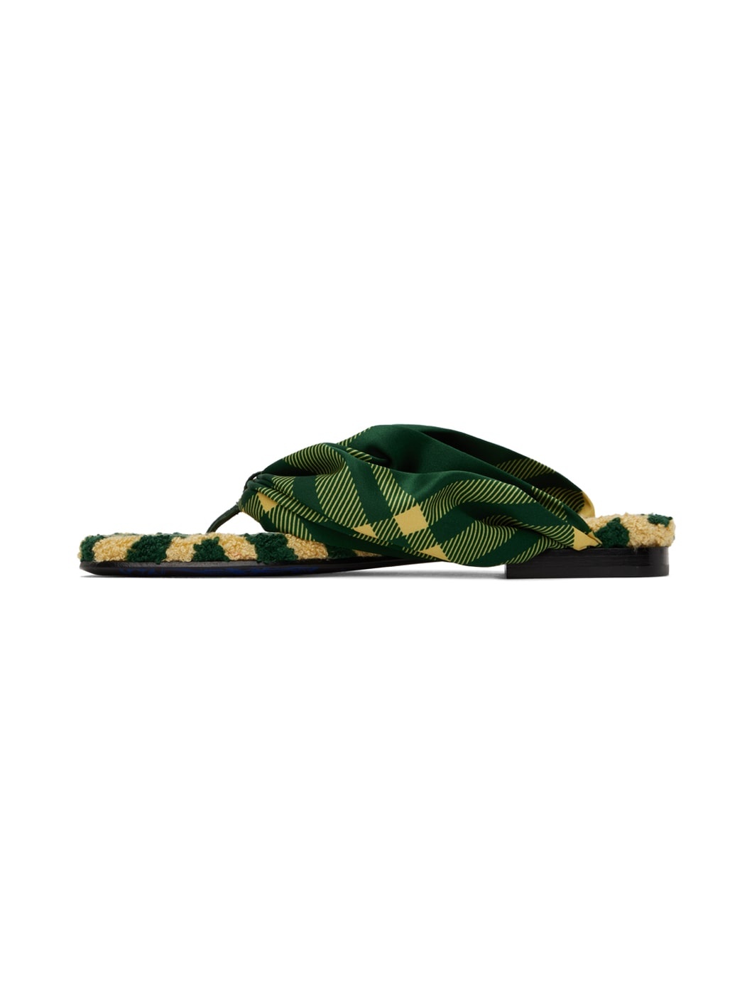 Green & Yellow Check Pool Slides - 3