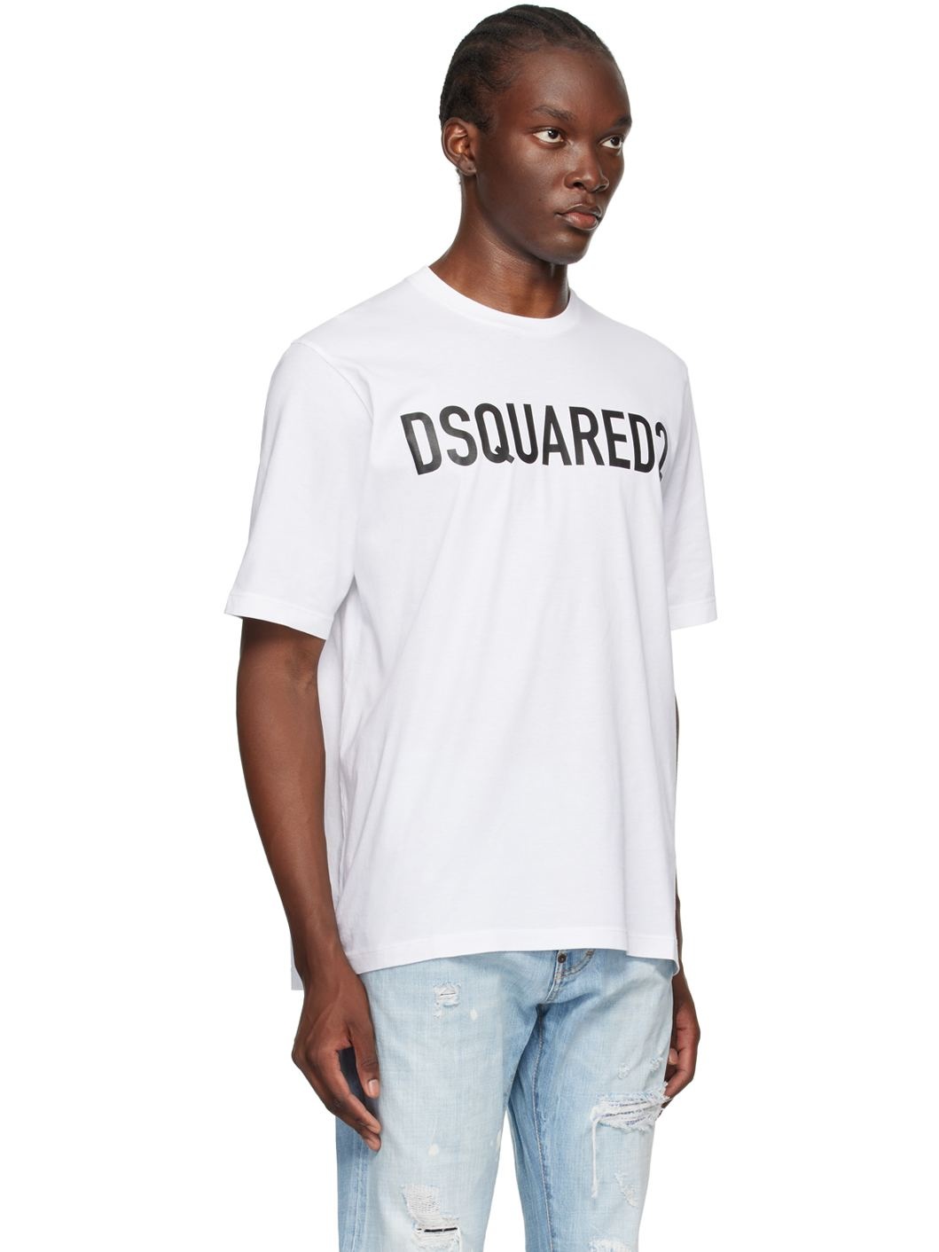 White Loose Fit T-Shirt - 2