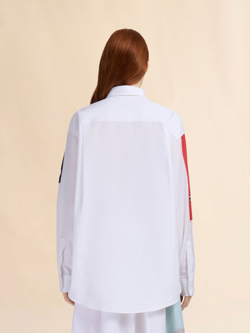 WHITE POPLIN SHIRT - 3