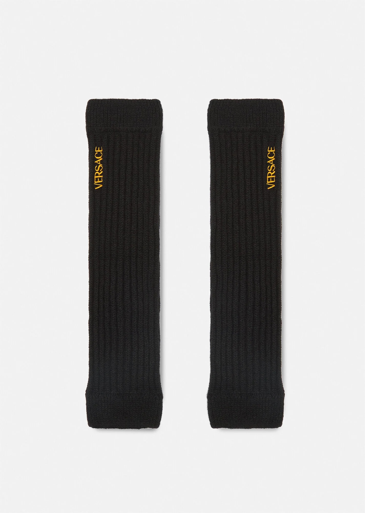 Cashmere and Wool Logo Leg Warmers - 1