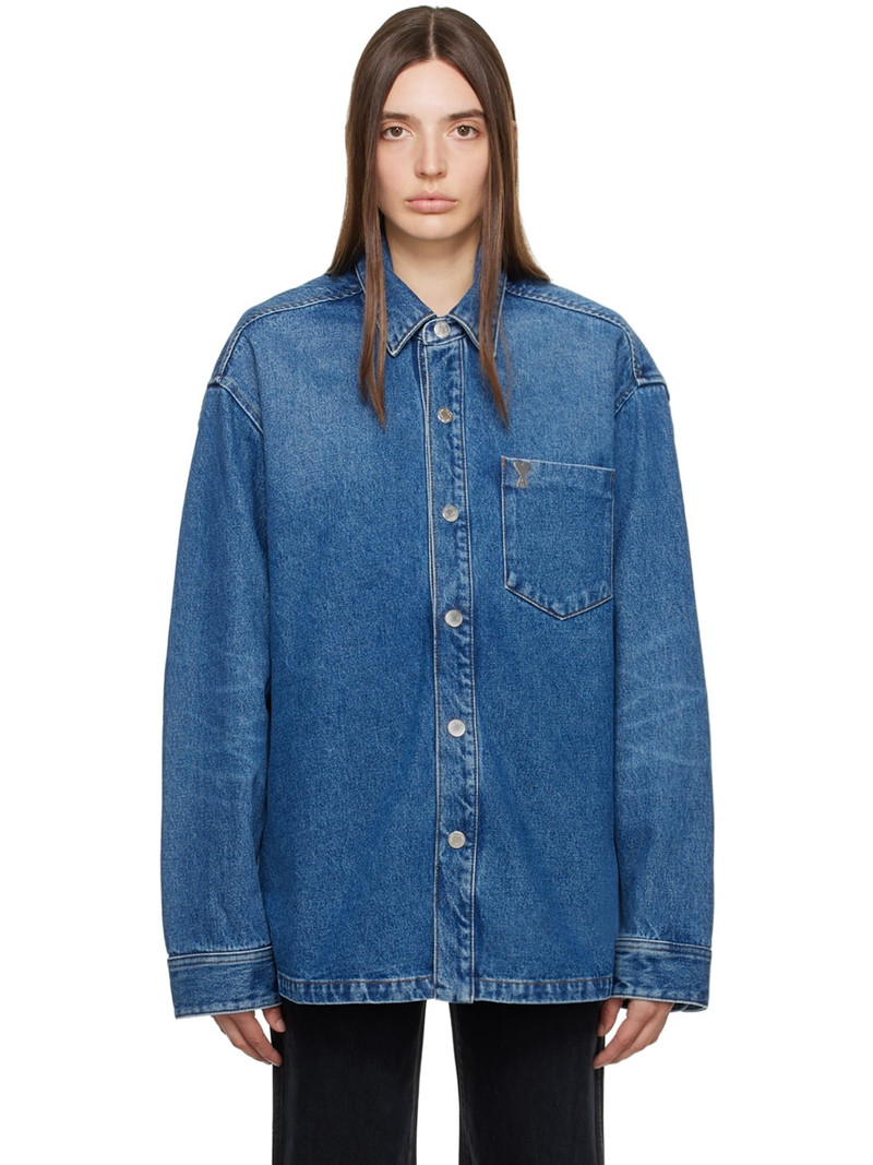 Indigo Ami de Cœur Denim Shirt 1