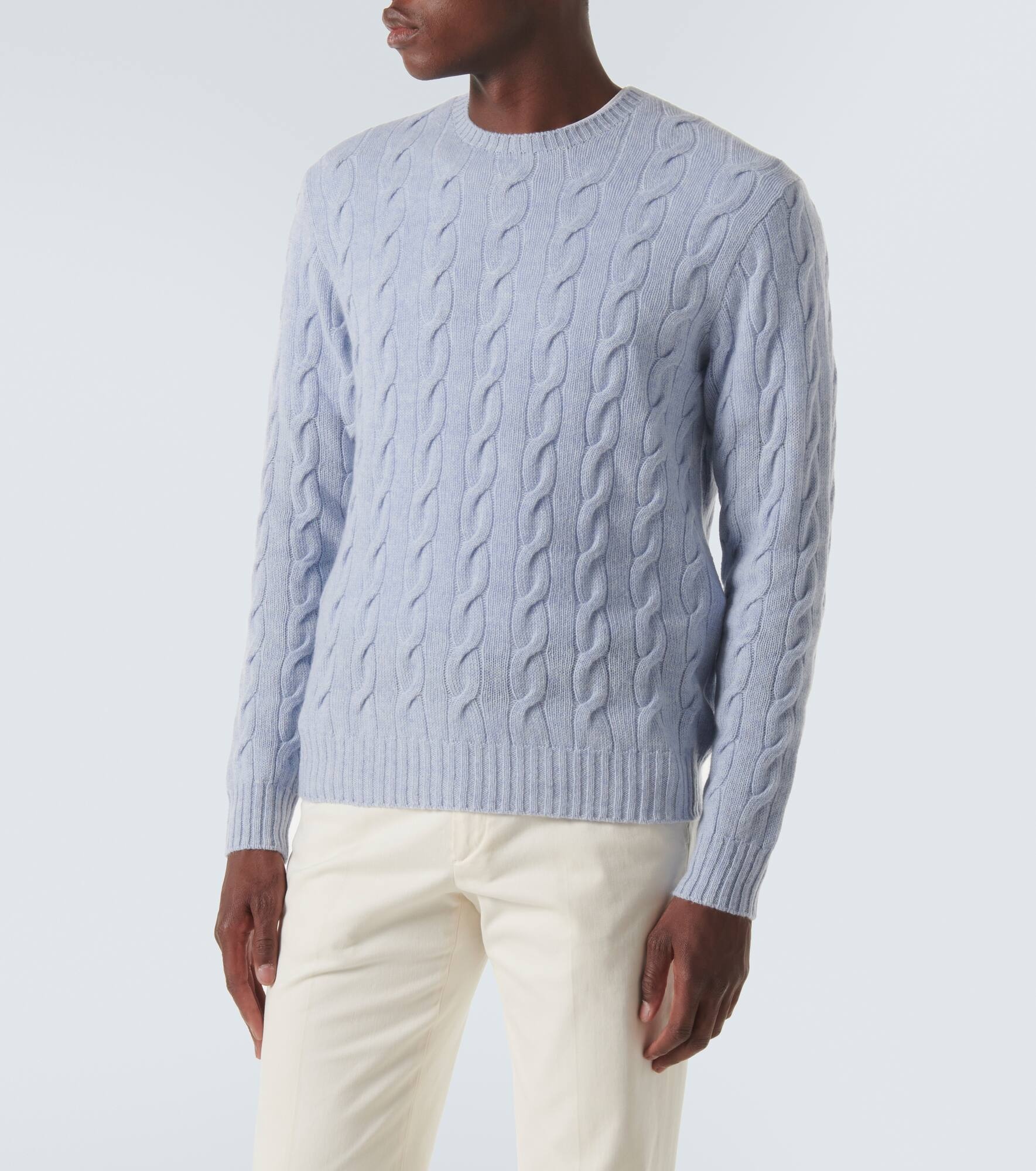 Cable-knit cashmere sweater - 3
