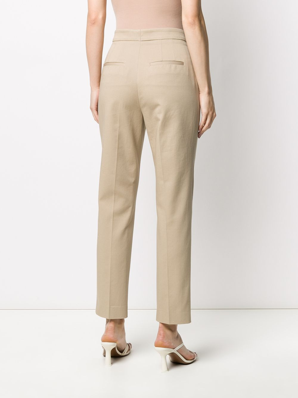plain straight trousers - 4