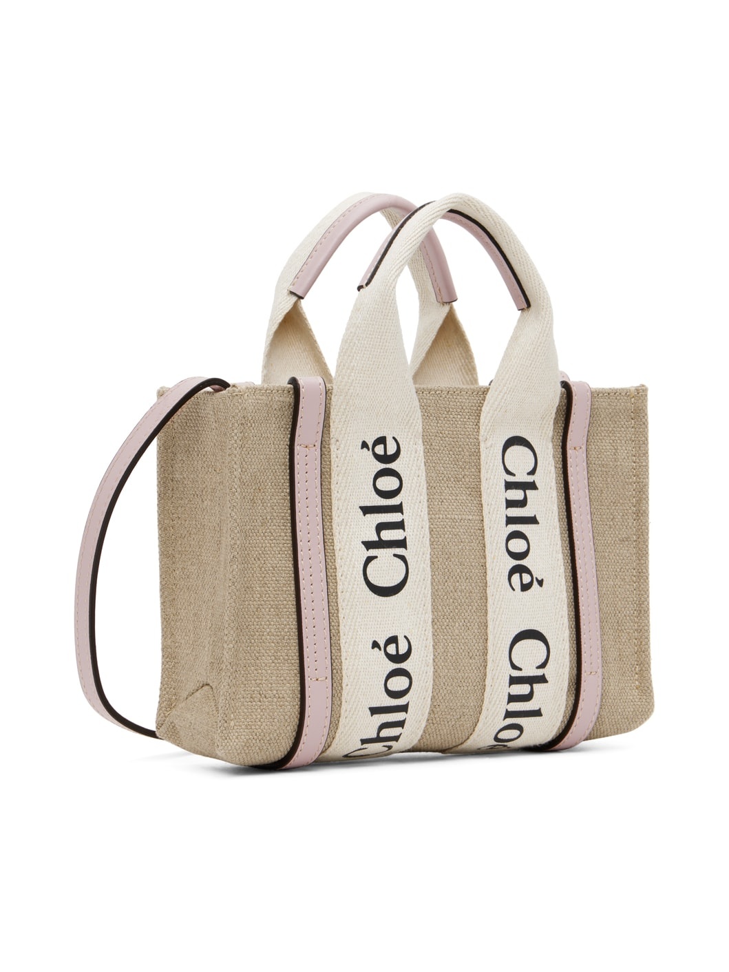 Beige Mini Woody Tote - 2