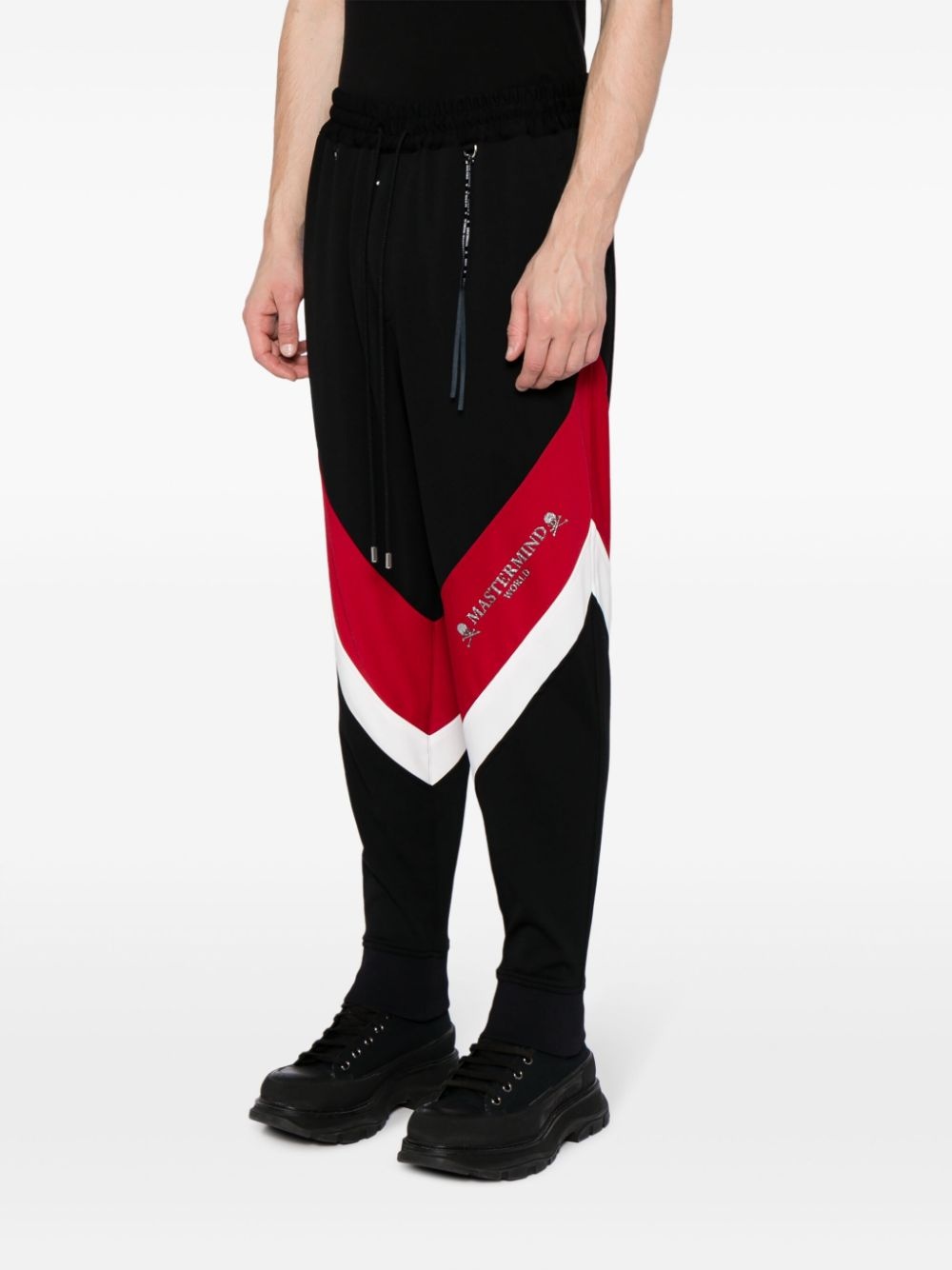 logo-print stripe-detailing track pants - 3