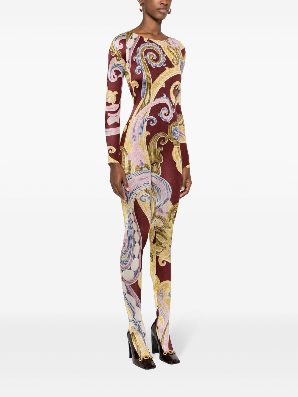 x ETRO paisley-print catsuit - 3