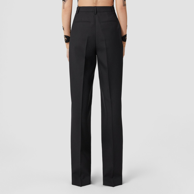 Pleated Wool Wide-leg Trousers 3