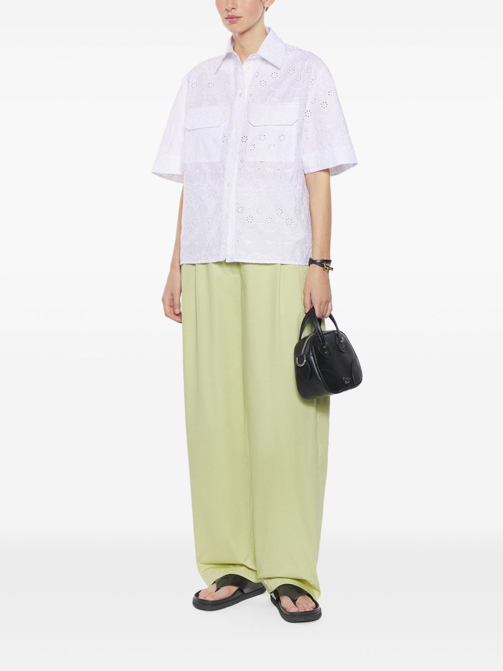embroidered short-sleeve shirt - 2