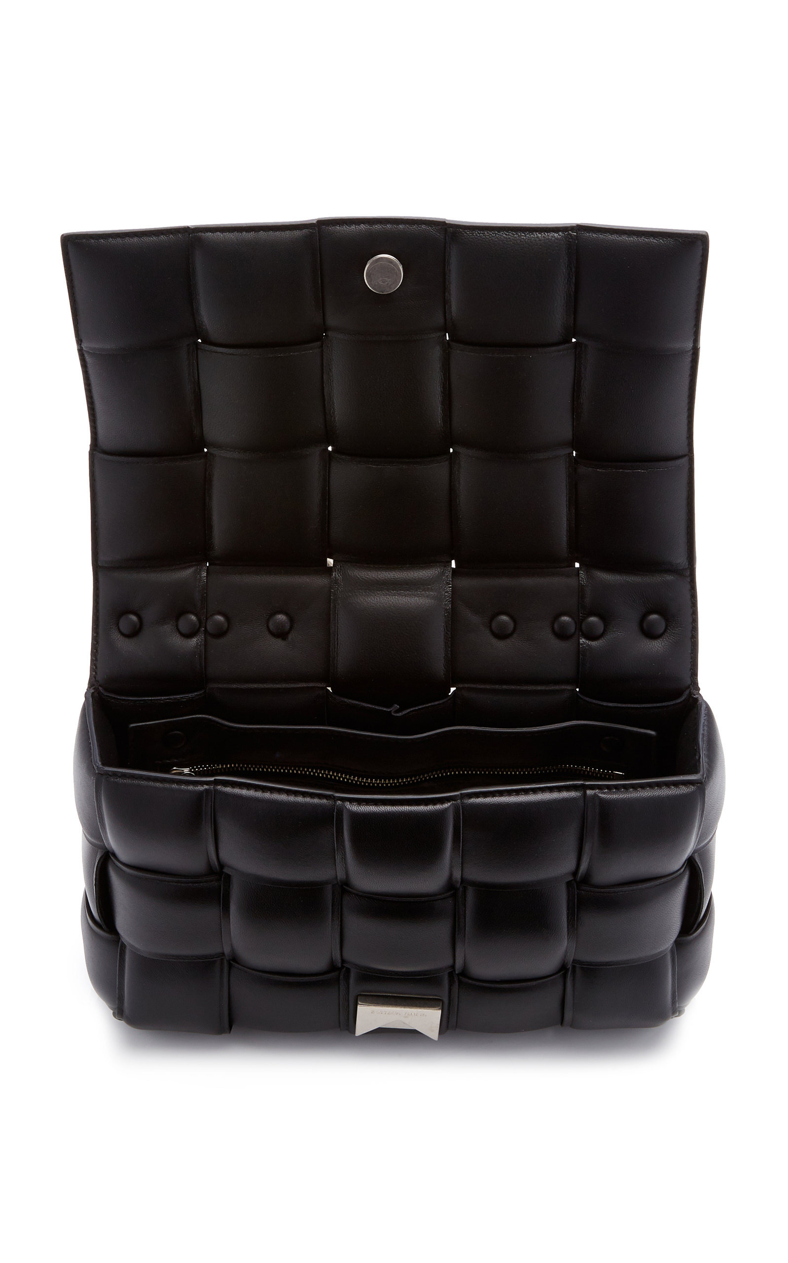 The Chain Padded Cassette Leather Bag black - 7