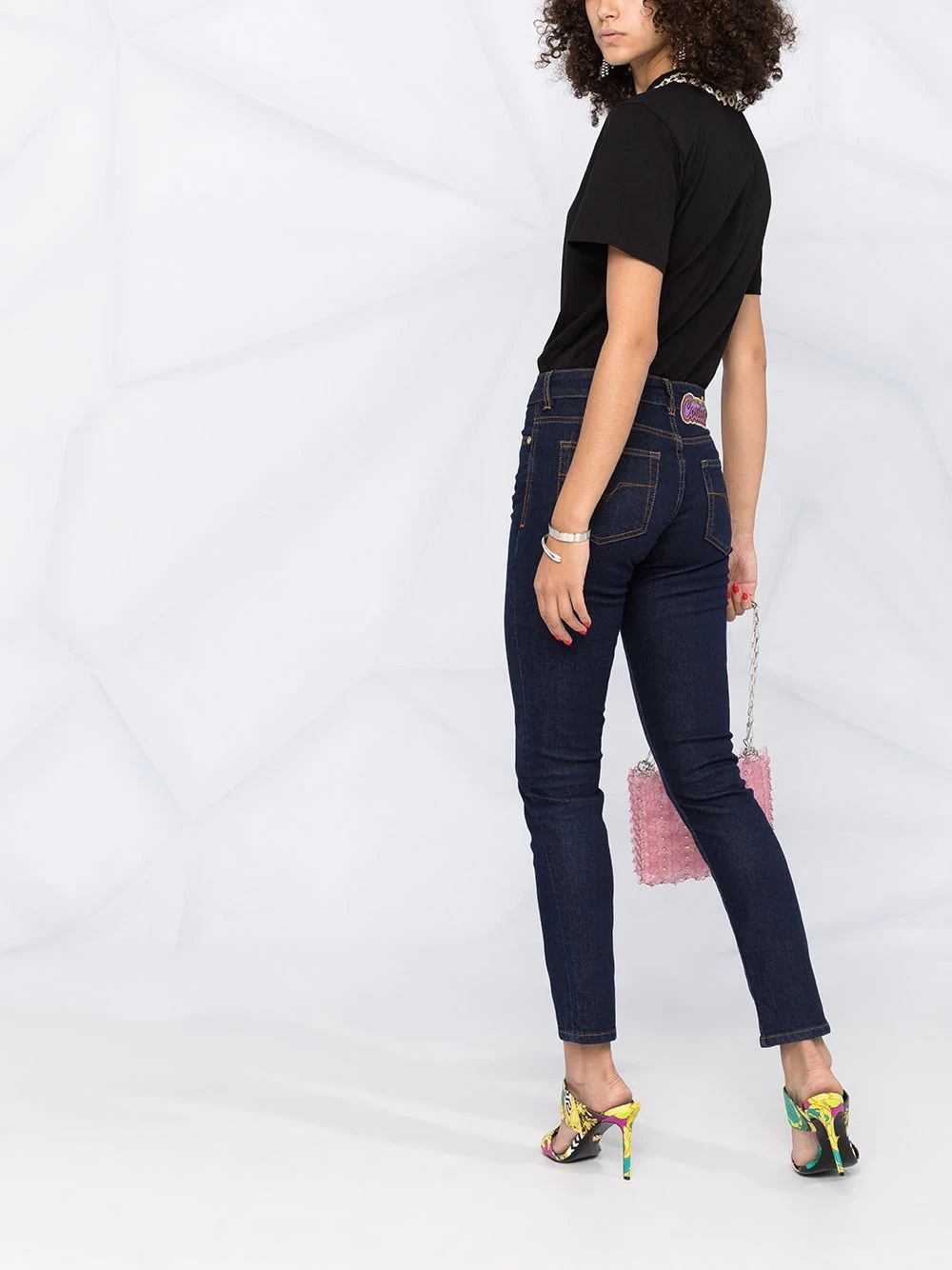 high rise skinny fit jeans - 4