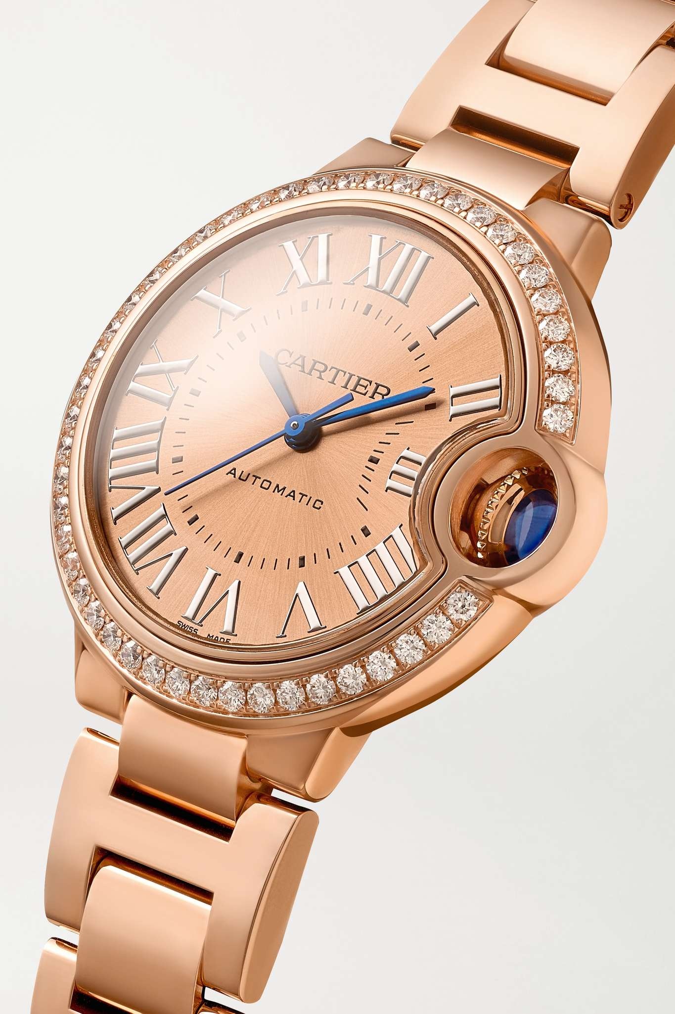 Ballon Bleu de Cartier Automatic 33mm 18-karat rose gold and diamond watch - 3