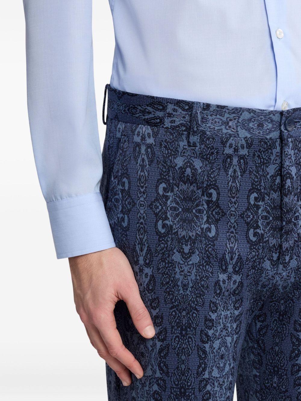 jacquard trousers - 4