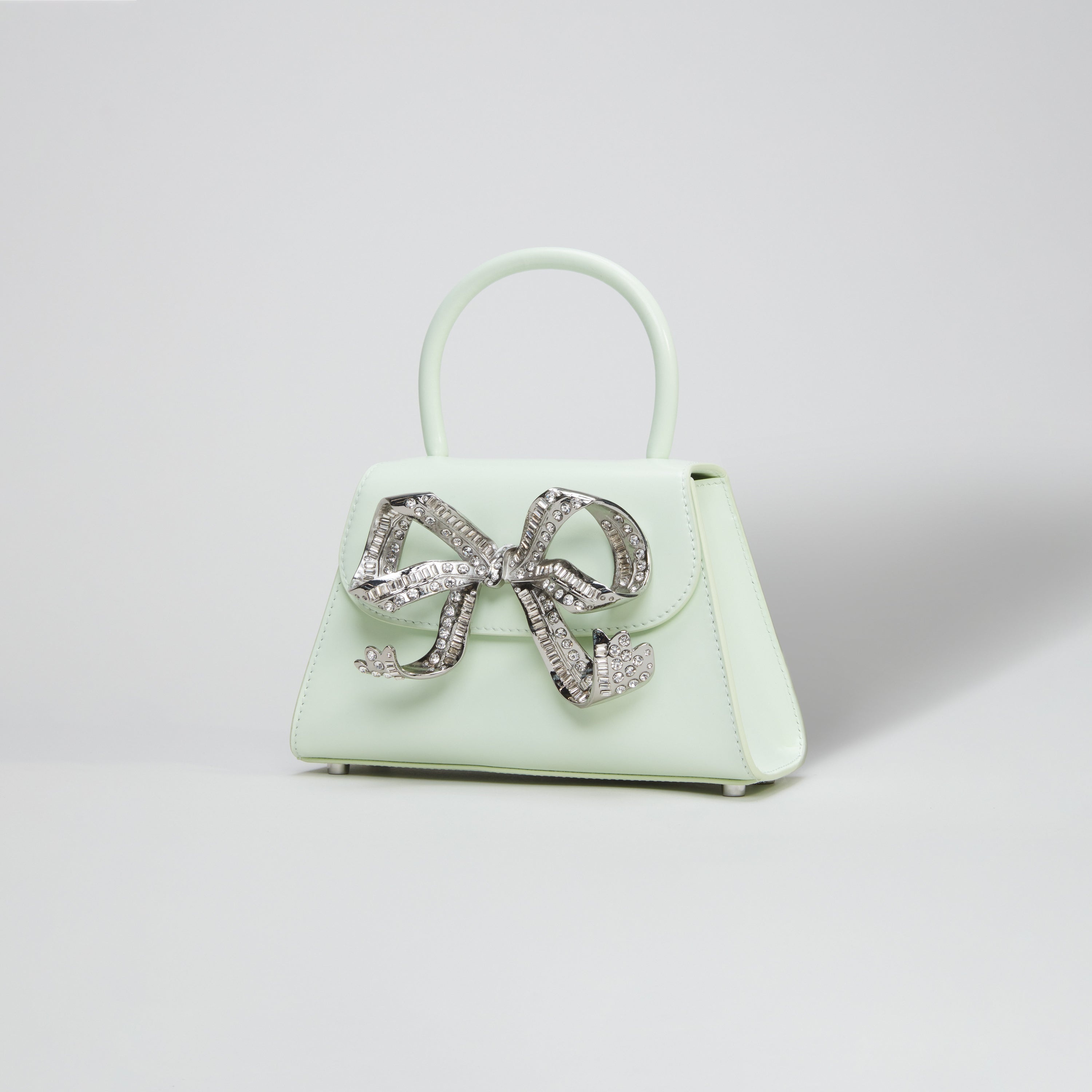 The Bow Mini in Pistachio with Diamanté - 2