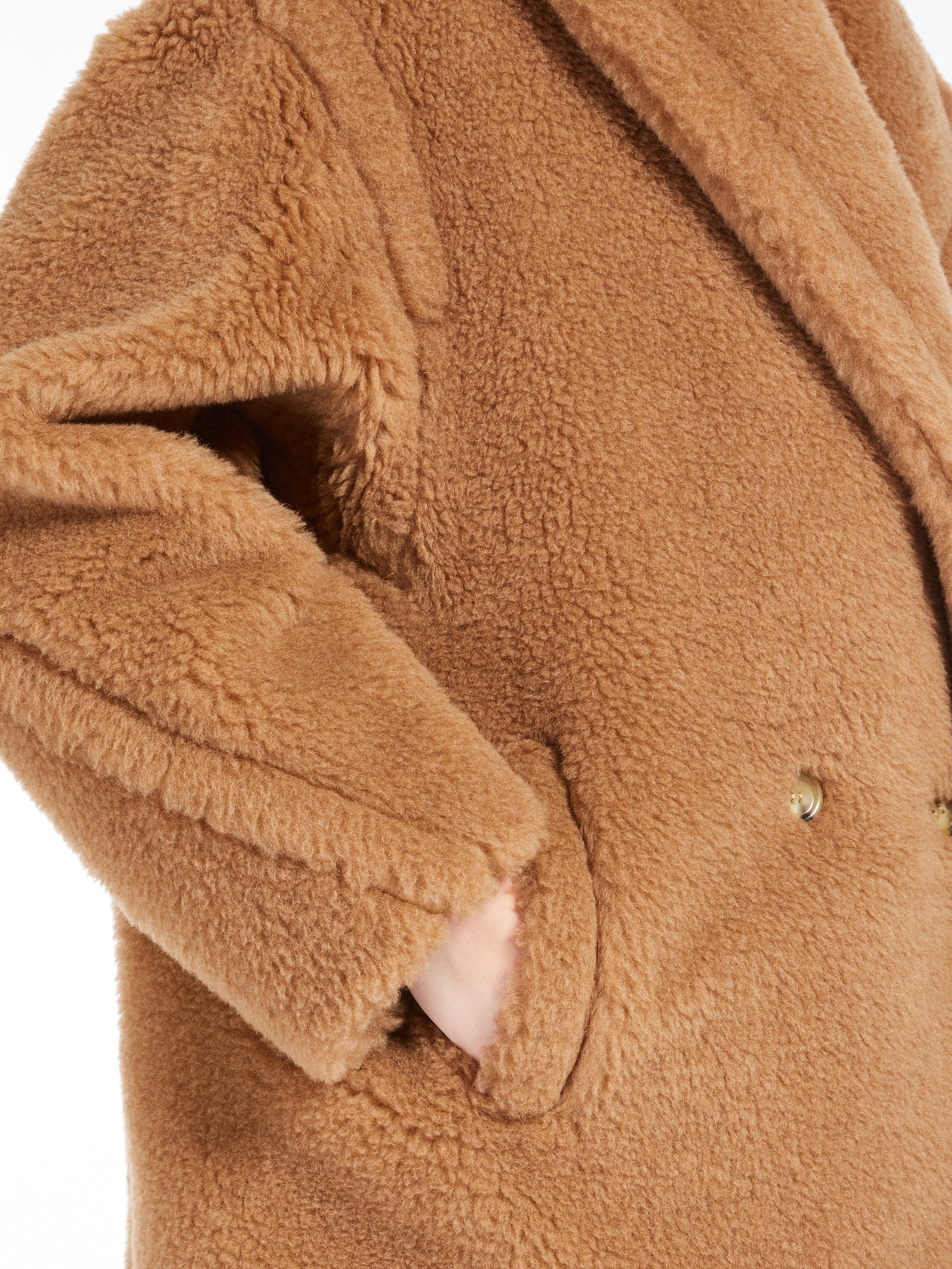 DRAMMA Short Teddy Bear Icon Coat in alpaca and wool - 5
