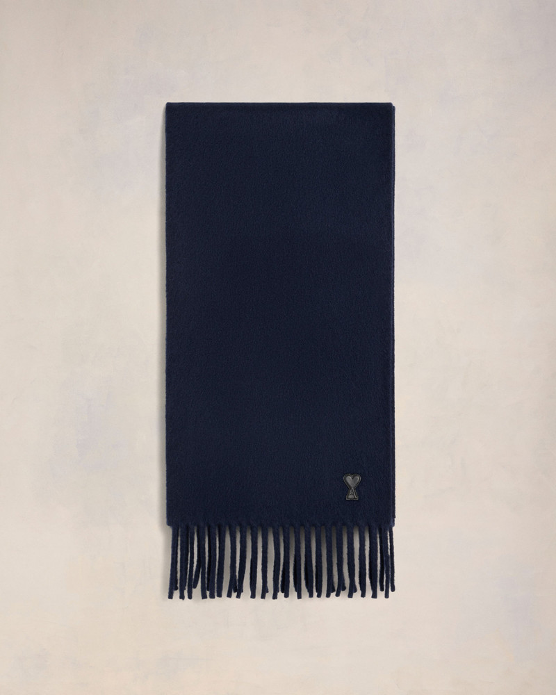 AMI DE COEUR LEATHER PATCH SCARF 1