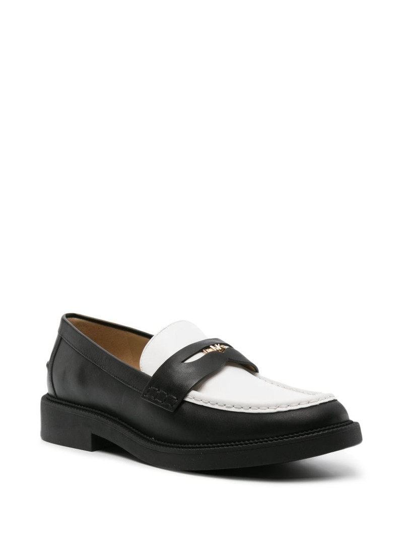 MICHAEL KORS logo-penny leather loafers outlook