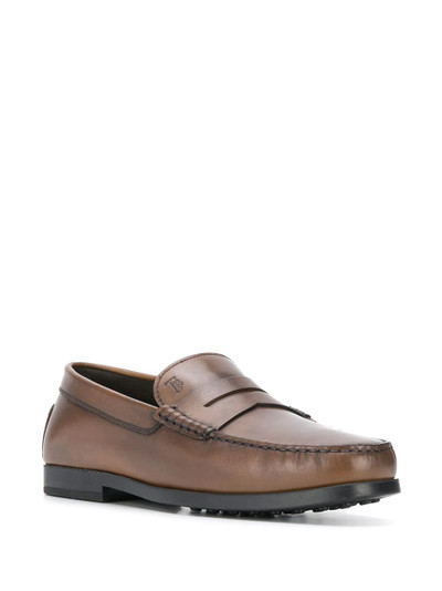 Tod's leather loafers outlook