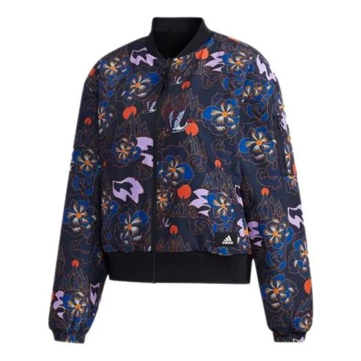 (WMNS) adidas CNY Mic Bomber Series Double Sided Aviator Jacket GG0770 - 1