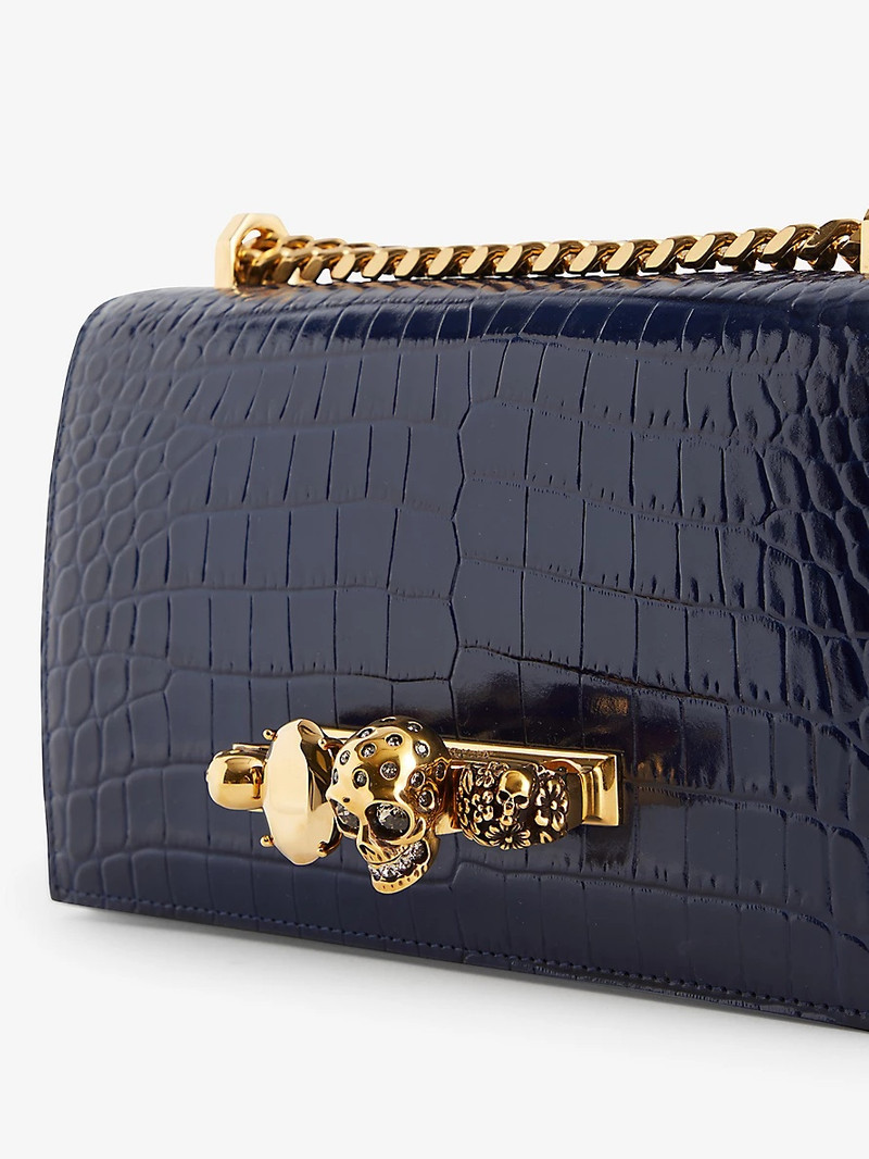 Alexander McQueen The Jewelled leather cross-body bag outlook