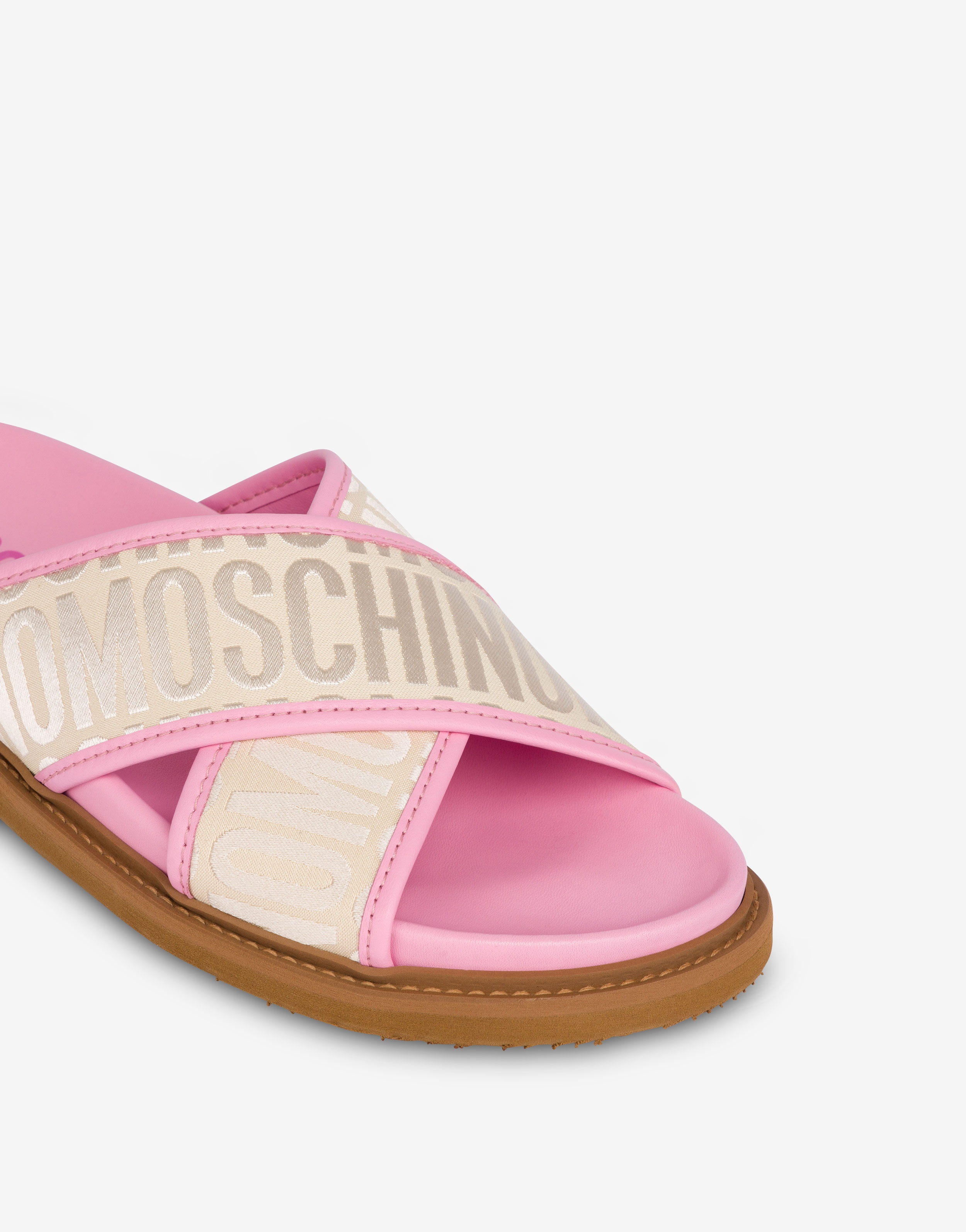 ALLOVER LOGO CROSSOVER SANDALS - 3