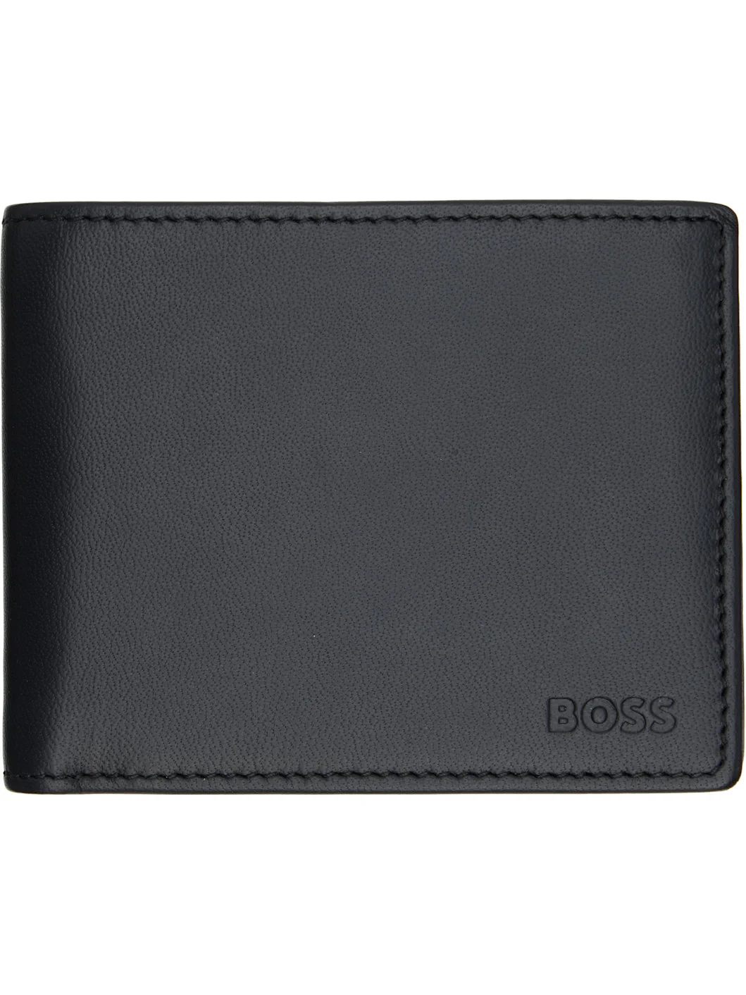 Black Embossed Logo Coin Wallet - 1