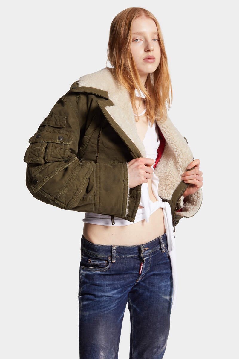 DYED COTTON CANVAS MULTIPOCKET WAISTCOAT - 3