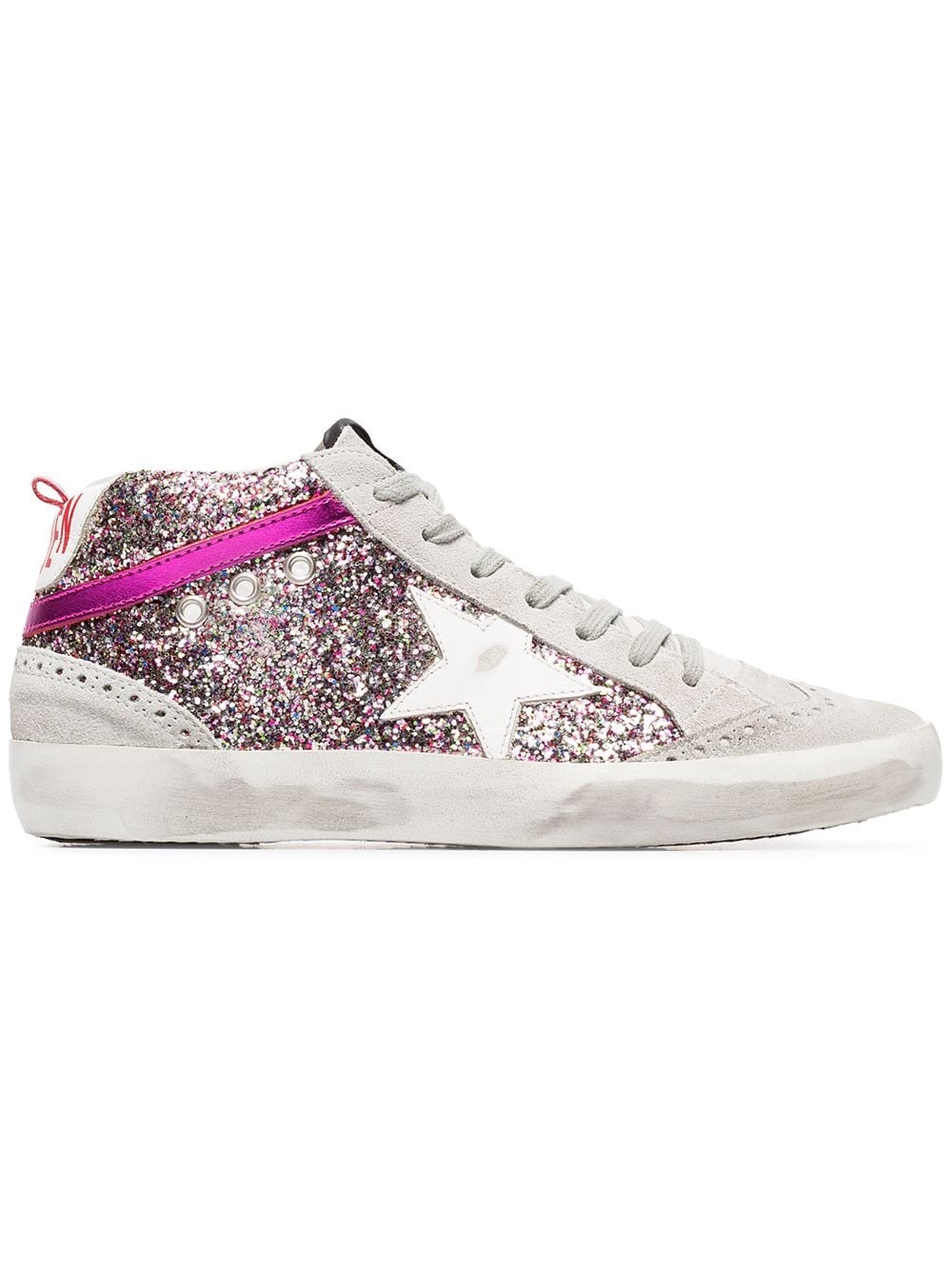 Rainbow glitter suede hi-tops - 1