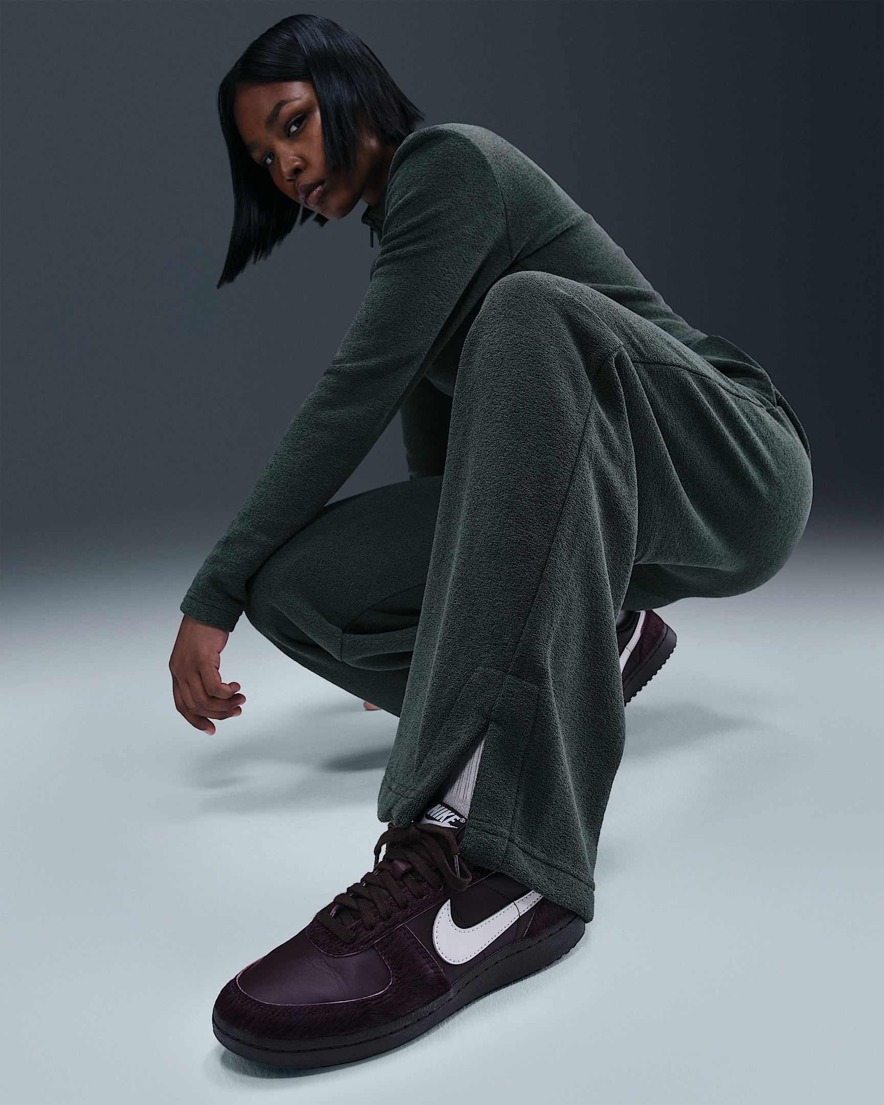 Nike Sportswear Phoenix Plush Women's High-Waisted Wide-Leg Cozy Fleece Pants - 5