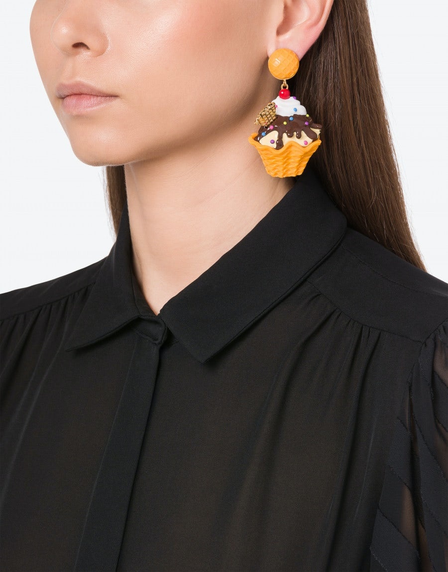 ICE CREAM WAFFLE BOWLS EARRINGS - 4