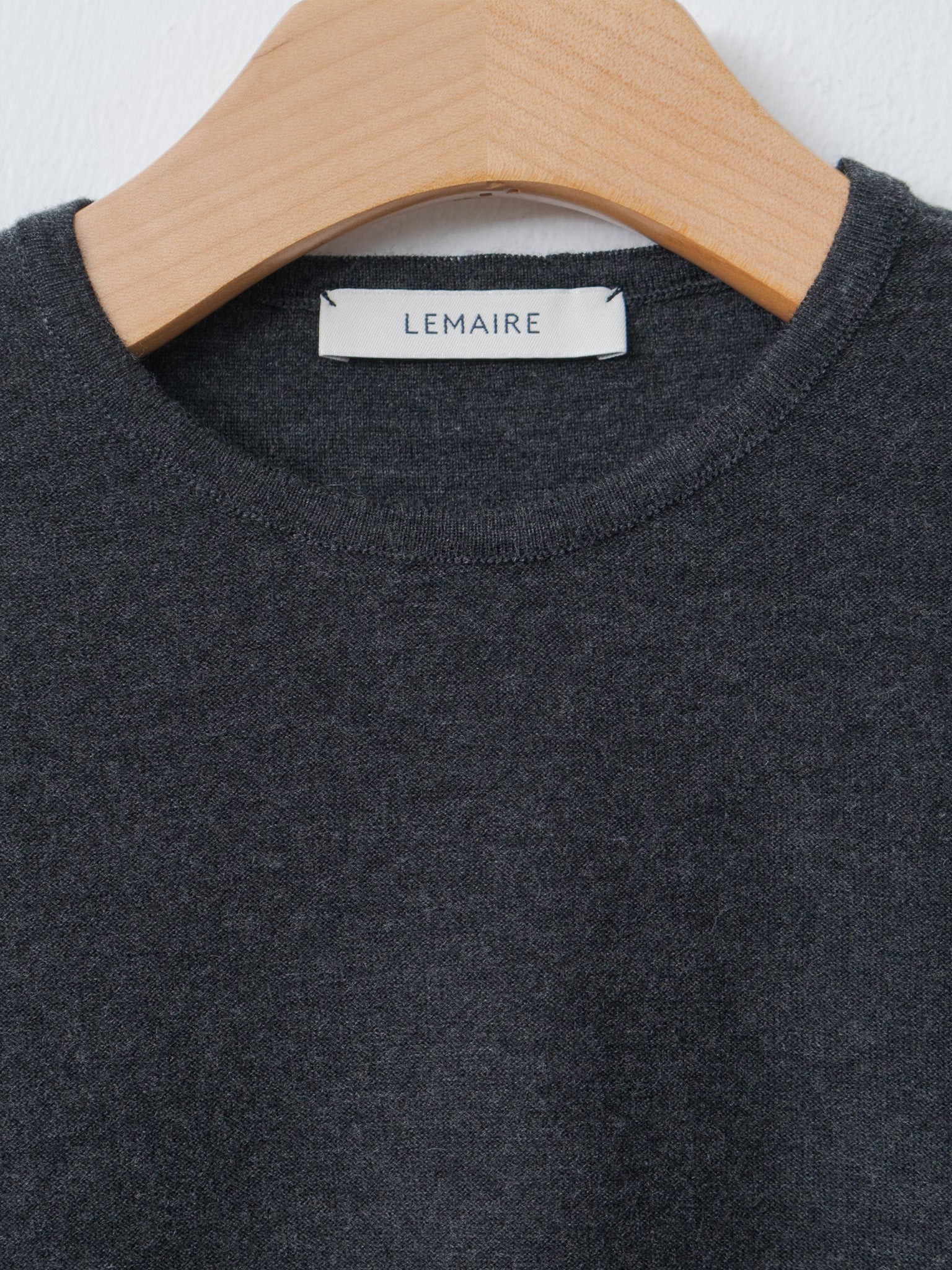 Crew Neck Sweater - Anthracite Melange - 5