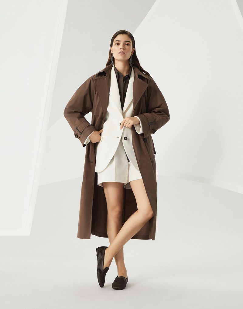 Cotton and linen cavalry blazer with monili 5
