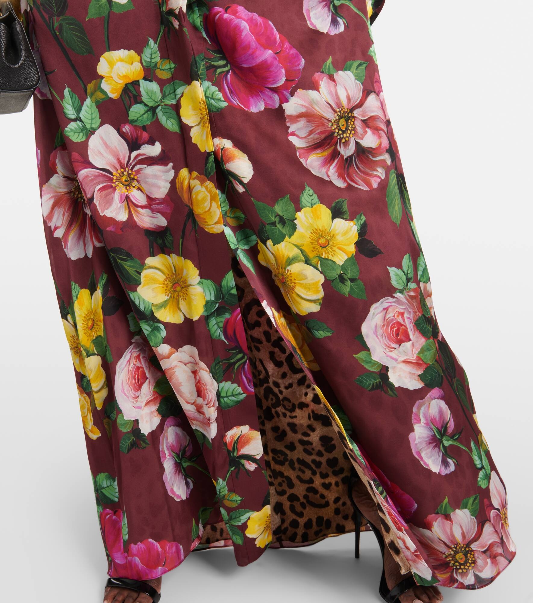 Printed silk maxi dress - 5