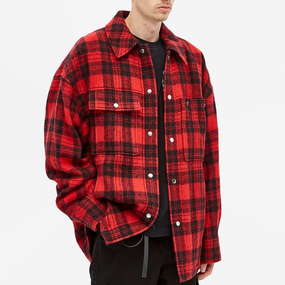 Wooyoungmi Quilted Check Shirt Jacket - 4