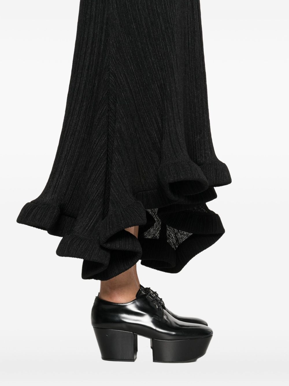 Foam Ruffle midi dress - 5