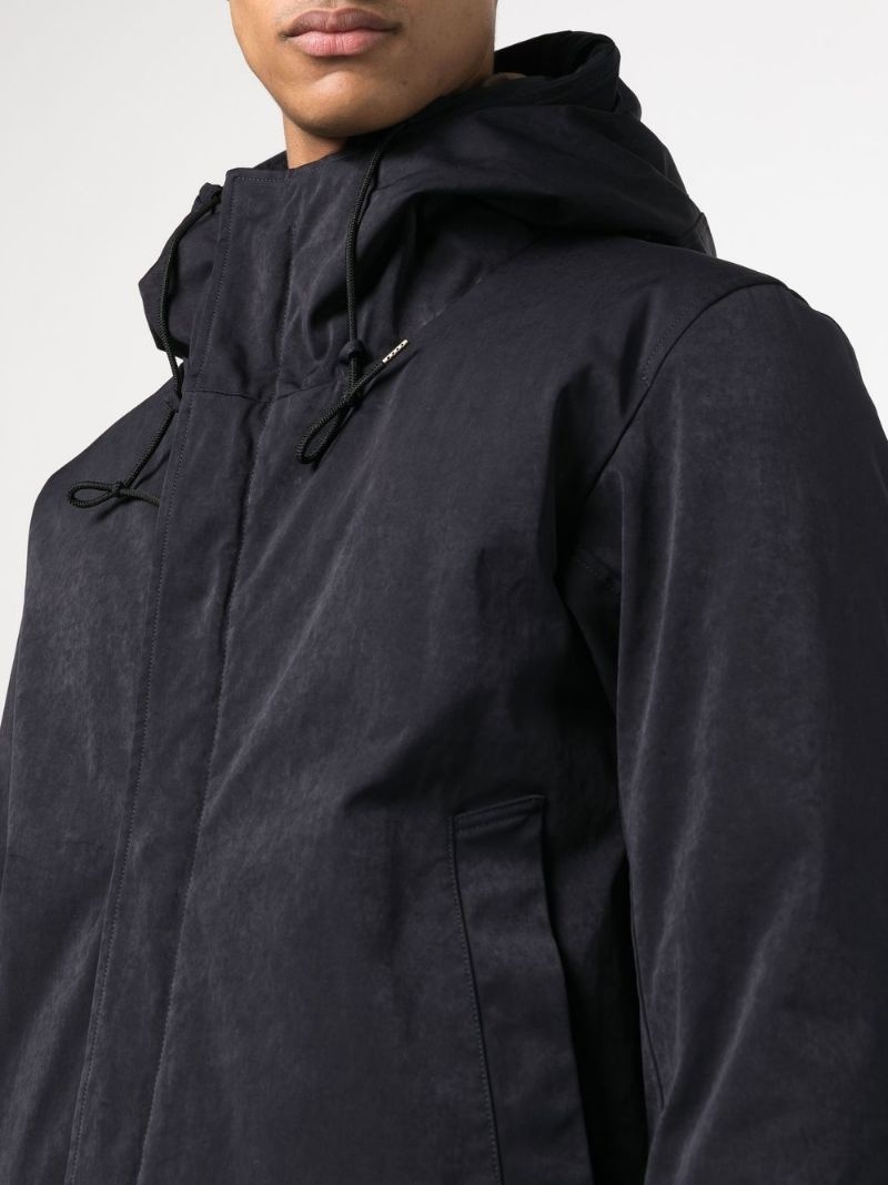 zip-up hooded coat - 8